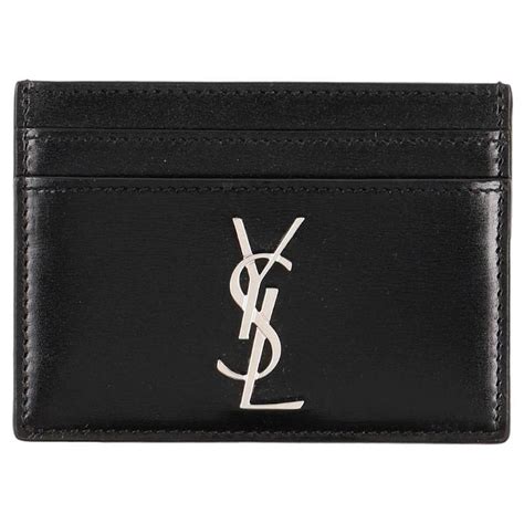 ysl black leather|YSL black leather wallet.